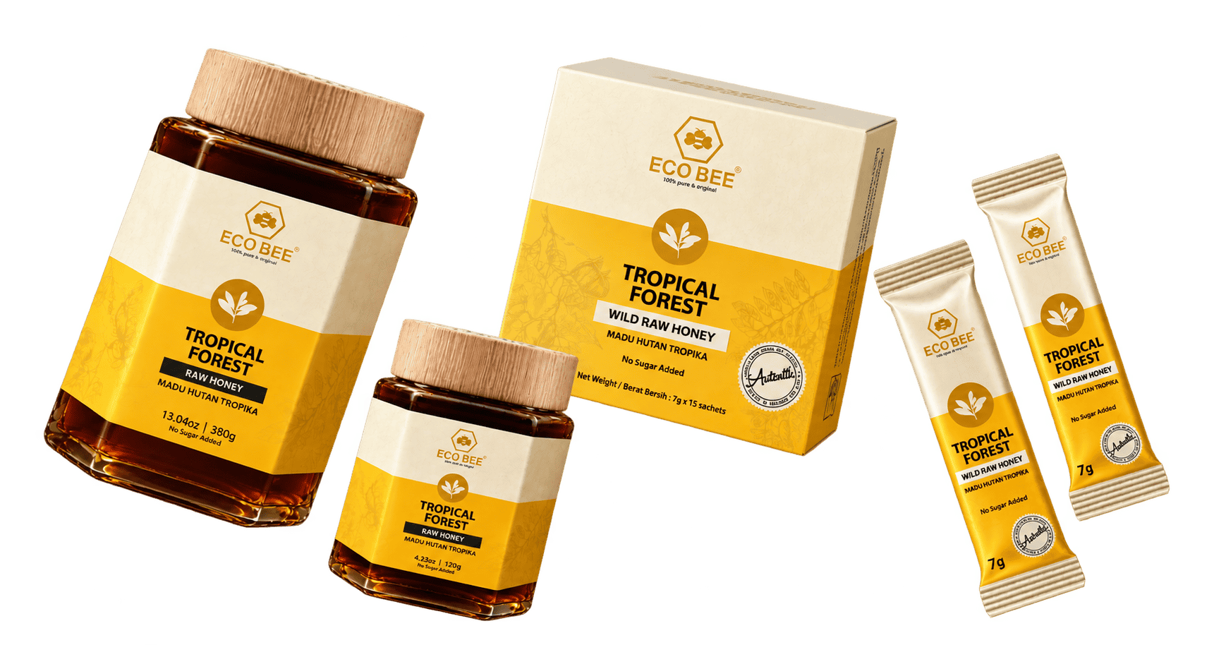 Tropical Forest Wild Raw Honey range